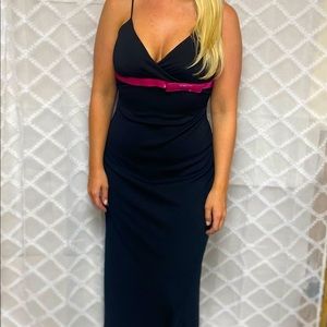 City Triangles Black With Hot Pink Ribbon Formal